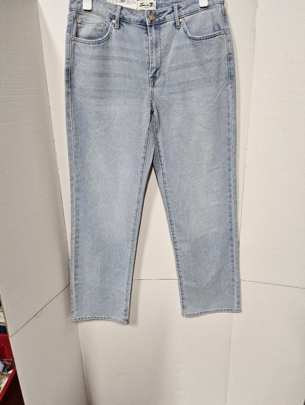 New Seven 7 Womens Size 6 Light Blue Loose Straight Women’s Jeans
